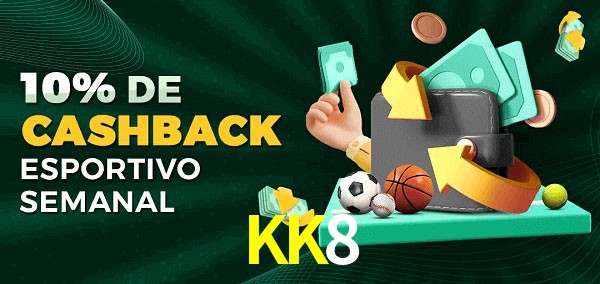 10% de bônus de cashback na KK8